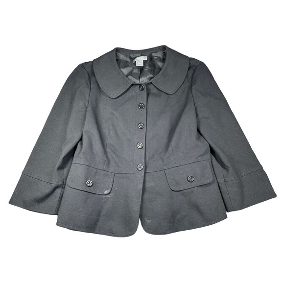 Ann‎ Taylor  Women's Black Blazer Jacket 10 - Picture 1 of 10